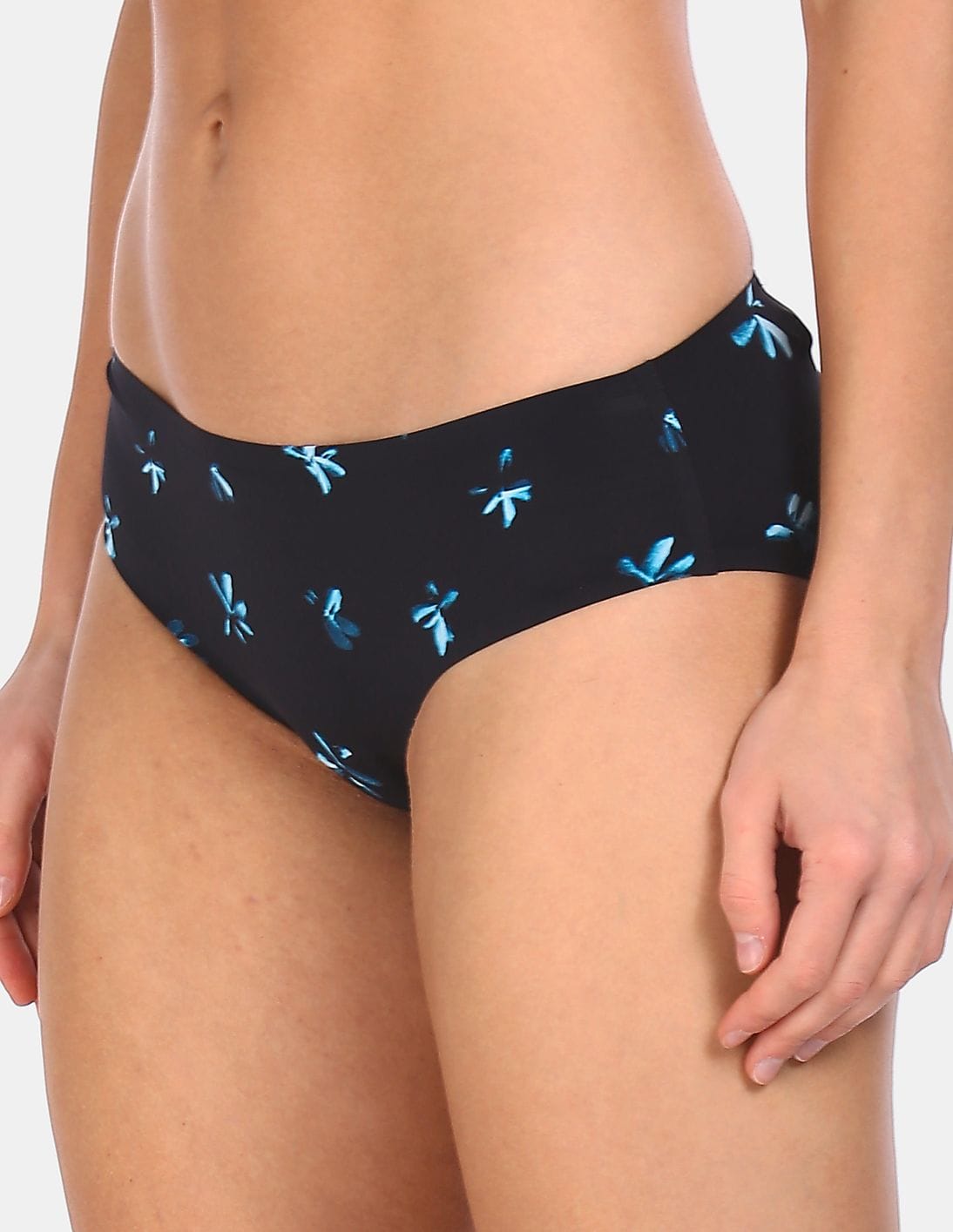 Buy Calvin Klein Underwear Women Black Printed Barelings Hipster
