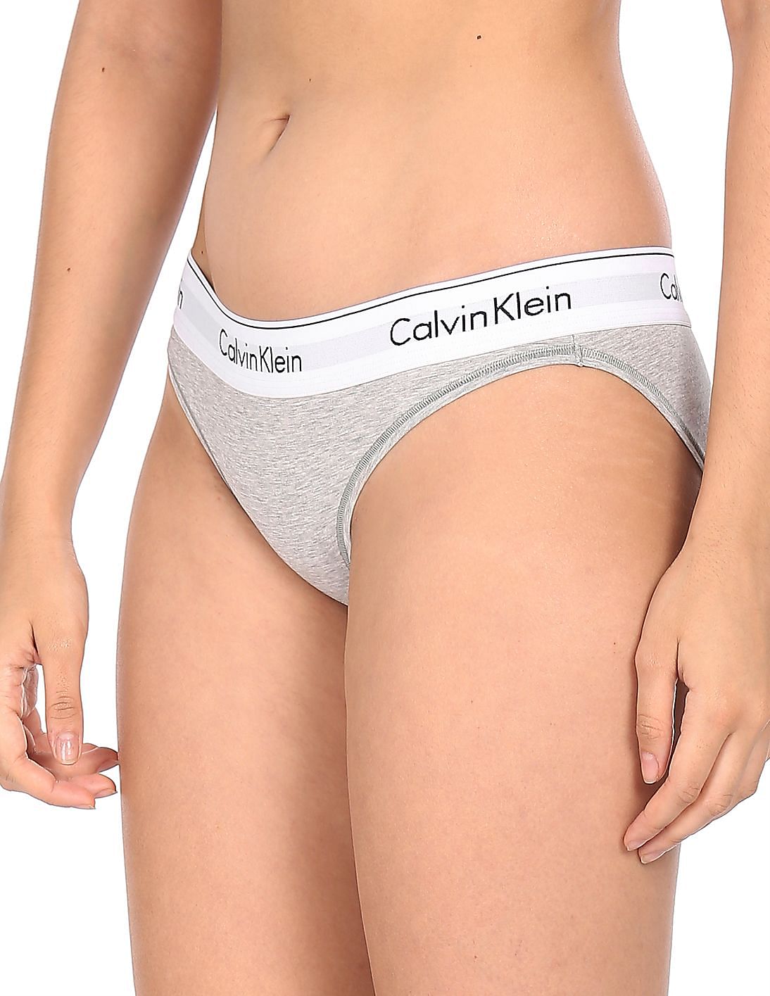 Calvin Klein - Womens Surface Seamless Bikini 3Pk Black/ Grey Heather /  Nymphs Thigh - Onceit