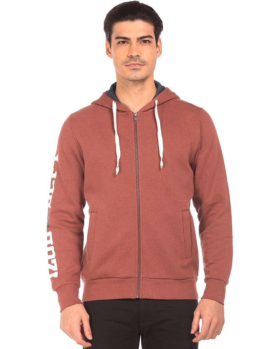 Buy Izod Men Hooded Zip Up Sweatshirt - NNNOW.com