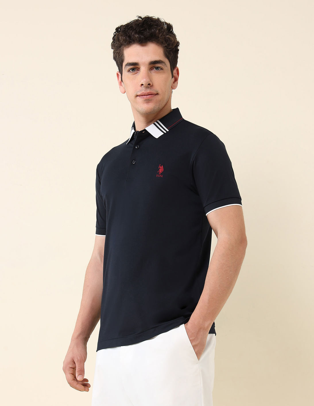 Buy U.S. Polo Assn. Solid Gentleman's Club Polo Shirt