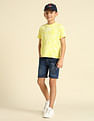 U.S. Polo Assn. Kids Boys Regular Fit Abstract Printed T-Shirt