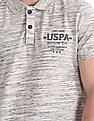 U.S. Polo Assn. Denim Co. Muscle Fit Heathered Polo Shirt