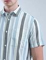 Flying Machine Vertical Striped Color Of Home Shirt