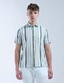 Flying Machine Vertical Striped Color Of Home Shirt