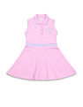 U.S. Polo Assn. Kids Girls Polo Collar Cotton Dress