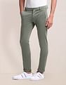 U.S. Polo Assn. Slim Straight Fit Solid Trousers