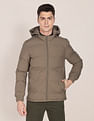 U.S. Polo Assn. Detachable Hood Panelled Polyester Jacket