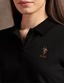 U.S. Polo Assn. Women Embroidered Logo Solid Polo Shirt
