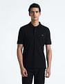Flying Machine Solid Cotton Polo Shirt