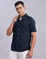 Tommy Hilfiger Mens Navy Geometric Shirt