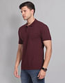 AD by Arvind Cotton Solid Polo Shirt