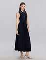 Tommy Hilfiger Cotton Polo Collar A-Line Dress