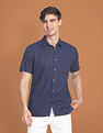 Flying Machine Solid Slim Fit Shirt