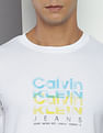 Calvin Klein Crew Neck Repeat Logo T-Shirt