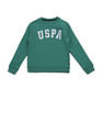 U.S. Polo Assn. Kids Boys Brand Printed Regular Fit Sweatshirt