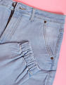 Flying Machine Women High Rise Cargo Pocket Jogger Jeans
