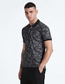 Flying Machine Paisley Print Cotton Polo Shirt
