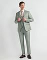Arrow Solid Tailored Fit Three Piece Suit