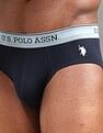 U.S. Polo Assn. Solid Low Rise OEB15 Briefs - Pack Of 3