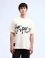 Flying Machine Oversized Typographic Print T-Shirt