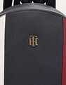 Tommy Hilfiger Striped Blue Pu Backpack