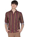 Flying Machine Vertical Stripe Cotton Shirt