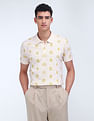 Flying Machine All-over Print Regular Polo Shirt