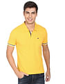 AD by Arvind Modern Solid Pique Polo Shirt