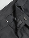 Arrow Slim Fit Solid Trousers