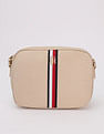Tommy Hilfiger Solid Beige Nylon Sling Bag