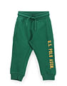 U.S. Polo Assn. Kids Boys Brand Print Cotton Track Pants