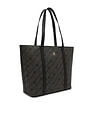 Tommy Hilfiger Logo Black Pu Tote Bag