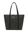 Tommy Hilfiger Logo Black Pu Tote Bag
