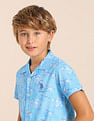U.S. Polo Assn. Kids Boys Relaxed Fit All Over Printed Shirt