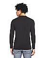 Calvin Klein Men Black Round Neck Long Sleeve T-Shirt