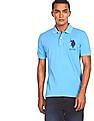 U.S. Polo Assn. Ribbed Collar Cotton Pique Polo Shirt