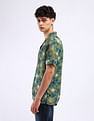 Flying Machine Cuban Collar Cotton Shirt