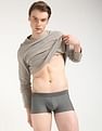 Calvin Klein Underwear Mid Rise Solid Grey Trunks