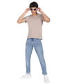 Flying Machine Slash Slim Tapered Fit Jeans
