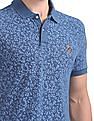 U.S. Polo Assn. Denim Co. Printed Muscle Fit Polo Shirt