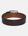 U.S. Polo Assn. Brown Textured Reversible Belt