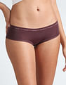 Calvin Klein Underwear Mid Rise Lace Trim Hipster Panties