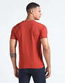 Flying Machine Silicone Print Crew Neck T-Shirt