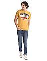 U.S. Polo Assn. Denim Co. Yellow Brand Print Cotton T-Shirt