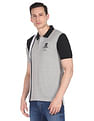 AD by Arvind Colour Block Sporty Polo Shirt