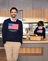 U.S. Polo Assn. Crew Neck Patterned Knit Cotton Sweater