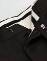 Arrow Solid Dobby Slim Fit Trousers