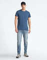 Flying Machine Stone Wash Slash Slim Tapered Fit Jeans