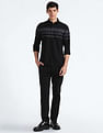 Flying Machine Horizontal Stripe Cotton Shirt