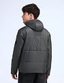 Flying Machine Regular Fit Solid Padded Jacket